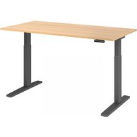 XMKA 16 G | Schreibtisch - 160 x 80 Eiche elektrisch höhenverstellbar