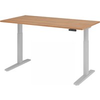 XMKA 16 S | Schreibtisch - 160 x 80 Nussbaum elektrisch höhenverstellbar