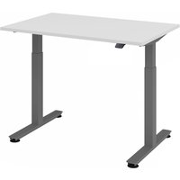 XMST 12 G | 120x80 | Schreibtisch elektrisch höhenverstellbar - Grau 120 x 80 elektrisch höhenverstellbar