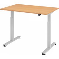 XMST 12 S | Schreibtisch - Buche 120 x 80 elektrisch höhenverstellbar