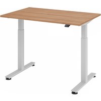 XMST 12 S | Schreibtisch - 120 x 80 Nussbaum elektrisch höhenverstellbar