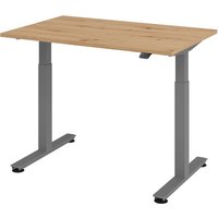 XMST 12 G | 120x80 | Schreibtisch elektrisch höhenverstellbar - 120 x 80 Asteiche elektrisch höhenverstellbar