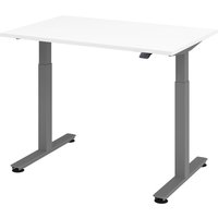 XMST 12 G | 120x80 | Schreibtisch elektrisch höhenverstellbar - Weiß 120 x 80 elektrisch höhenverstellbar