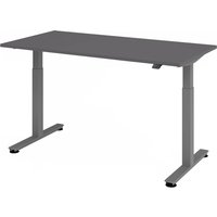 XMST 16 G | 160x80 | Schreibtisch elektrisch höhenverstellbar - 160 x 80 elektrisch höhenverstellbar Graphit
