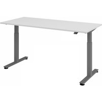 XMST 19 G | 180x80 | Schreibtisch elektrisch höhenverstellbar - Grau 180 x 80 elektrisch höhenverstellbar