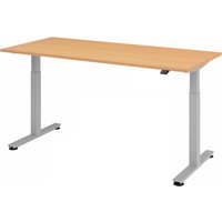 XMST 19 S | Schreibtisch - Buche 180 x 80 elektrisch höhenverstellbar