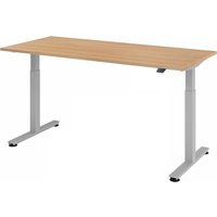 XMST 19 S | Schreibtisch - 180 x 80 Eiche elektrisch höhenverstellbar