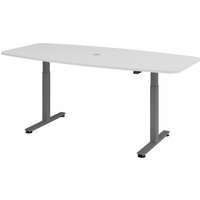 XMST 22 G | 220x103 | Schreibtisch elektrisch höhenverstellbar - Grau 220 x 103 elektrisch höhenverstellbar