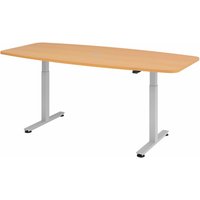 XMST 22 S | Schreibtisch - Buche 220 x 103 elektrisch höhenverstellbar