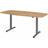 XMST 22 G | 220x103 | Schreibtisch elektrisch höhenverstellbar - 220 x 103 Asteiche elektrisch höhenverstellbar