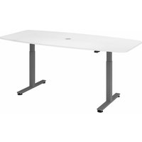 XMST 22 G | 220x103 | Schreibtisch elektrisch höhenverstellbar - Weiß 220 x 103 elektrisch höhenverstellbar