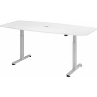 XMST 22 S | Schreibtisch - Weiß 220 x 103 elektrisch höhenverstellbar