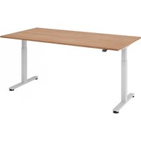 XMST 2E S | Schreibtisch - 200 x 100 Nussbaum elektrisch höhenverstellbar