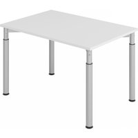 YAMA 12 S | Schreibtisch - 120 x 80 Grau/Silber höhenverstellbar