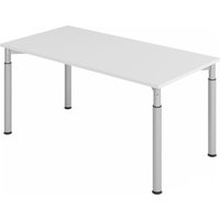 YAMA 16 S | Schreibtisch - 160 x 80 Grau/Silber höhenverstellbar