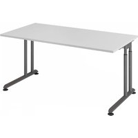 ZENO 16 G | Schreibtisch - 160 x 80 höhenverstellbar Grau/Graphit