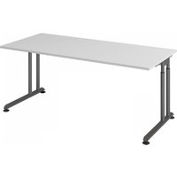 ZENO 19 G | Schreibtisch - 180 x 80 höhenverstellbar Grau/Graphit