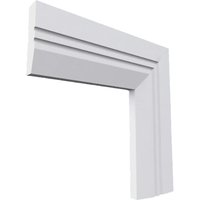 Chamfered Square C Grooved 2 MDF Architrave Unprimed 4200mm x 95mm x 18mm