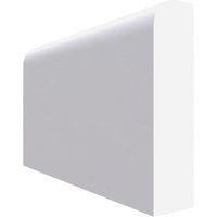 Square MDF Dado Rail White Primed 4200mm x 60mm x 25mm