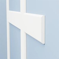 Edge Shaker MDF Wall Panels White Primed 2440mm x 120mm x 15mm