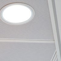SAS System 130 Microperforation Rd1522 Surface Metal Ceiling Tile Lay-In Tegular Edge With Acoustic Fleece 584mm x 584mm - Pack of 16 | 5.46m2