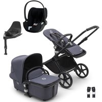 Bugaboo Fox Cub + Cybex Cloud T i-Size Travel System - Stormy Blue/ With ISOFIX Base