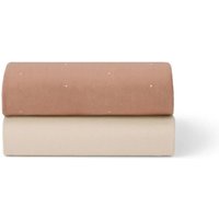 Snüz Crib Fitted Sheets 2 Pack- Blush/ Dot