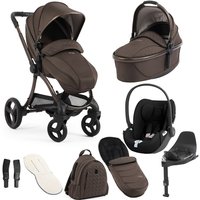 Egg Egg3, Cybex Cloud T + Base T Travel System- Chocolate Velvet