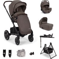 Nuna Mixx Next + ARRA Flex Travel System- Chestnut - Without Footmuff + Cup Holder Withou