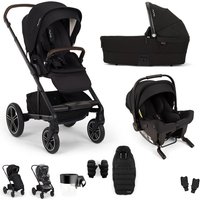 Nuna Mixx Next + PIPA URBN Travel System- Caviar - With Footmuff + Cup Holder Without C