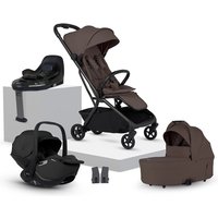Silver Cross Nia Compact Travel Stroller Travel System 8 Piece- Chocolate