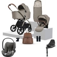 Bundle Baby Enjoy 21% Discount on Silver Cross Cove Cybex Cloud T Travel System ChampagneMirage Grey