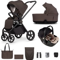 Venicci Claro 2 Travel System- Chocolate - Beige Without ISOFIX Base