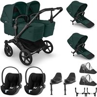 Bugaboo Donkey 6 Twin + Cybex Cloud T Travel System- Fern Green - Without Accessoires