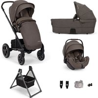 Nuna MIXX NEXT & ARRA FLEX Travel System- Chestnut - With Carrycot Without ISOFIX Base