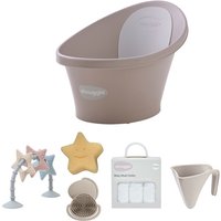 Shnuggle Baby Bath 6 Piece Bundle- Taupe