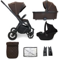 My Babiie MB450i 3-in-1 Travel System- Chocolate - Without ISOFIX Base