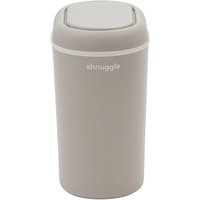 Shnuggle Eco-Touch Nappy Bin Odour-Locking & Eco-Friendly- Taupe - Bin