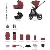 Venicci Hunter X Venicci Upline 3 Comfort Bundle- Red - Tiago Car Seat- Black