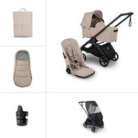 Bugaboo Dragonfly Plus Essential Bundle- Desert Taupe