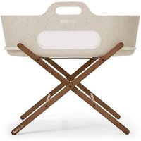 Snüz SnuzBaskit Moses Basket & Stand- Barley + Walnut