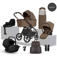 Silver Cross Cove 2 Travel System Ultimate 360 Infant Carrier Bundle 10 Piece- Maple - Iconic Black