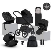Silver Cross Cove 2 Travel System Ultimate 360 Family Car Seat Bundle 11 Piece- Onyx - Iconic Black