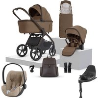 Silver Cross Cove 2 + Cybex Cloud T Travel System- Maple - Cozy Beige Plus