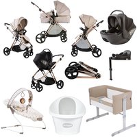 Red Kite Baby Push Me Pace i 3 in 1 Travel System, Bath + Home Bundle