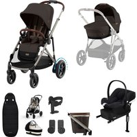 Cybex eGazelle S Electric & Aton B2 Comfort Travel System - Chocolate Brown