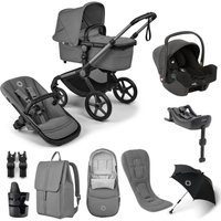 Bugaboo Fox 5 Renew + Joie i-Snug 2 Travel System- Moon Grey