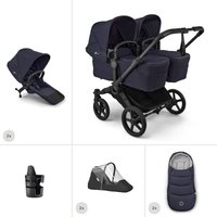 Bugaboo Donkey 6 Twin Essential Bundle- Deep Indigo