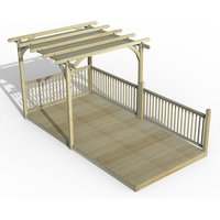 12% Discount on 8 x 16 Forest Pergola Deck Kit with Canopy from Buy Fencing Direct