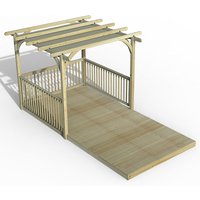 Buy Fencing Direct Save 13% on 8 x 16 Forest Pergola Deck Kit with Canopy from Fencing Direct